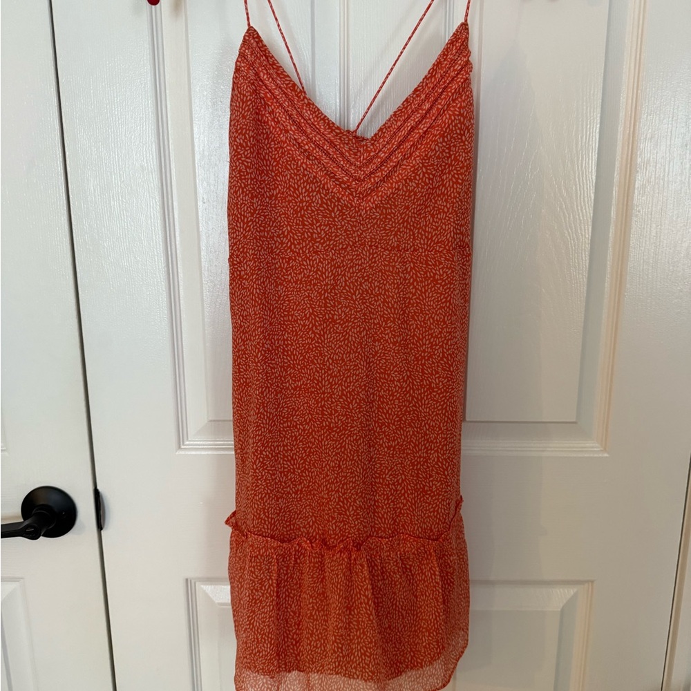 Abercrombie & Fitch Orange Patterned Dress